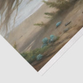 Witte hengst bij het Zee Decoupage Tissuepapier (Detail)