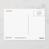 Witte Hibiscus Briefkaart (Achterkant)