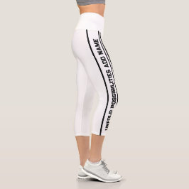 Witte hoge taille yoga capris, XS (0-2)