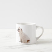 Witte hond espresso kop (Rechts)