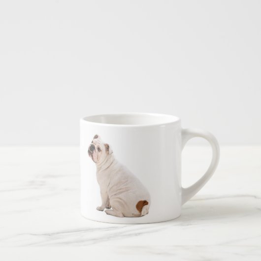 Witte hond espresso kop (Rechts)