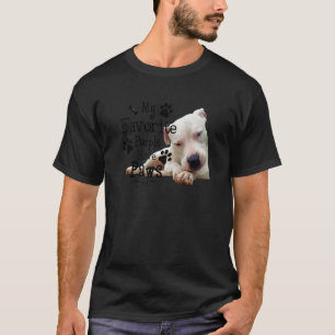 Witte hond Mijn favoriete mensen hebben pokken T-shirt