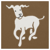 Witte hond stof (Close Up)