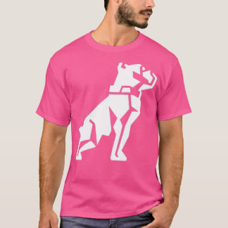 witte hond t-shirt