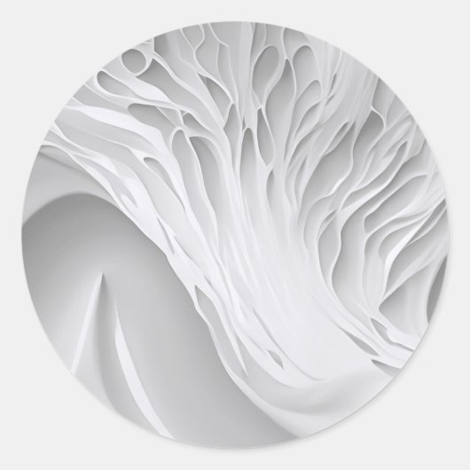 Witte honingraat ronde sticker (Voorkant)