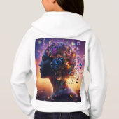 Witte hoodie achterkant bedrukking (Achterkant)
