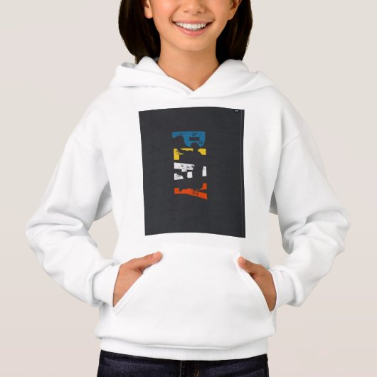 Witte hoodie achterkant bedrukking (Voorkant)