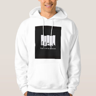 Witte hoodie Bedrukte heren hoodie