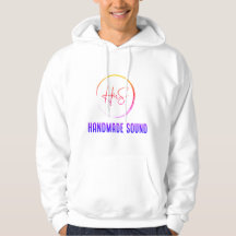 Witte hoodie - HmS - Handgemaakt Geluid