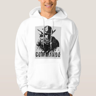 Witte Hoodie in Commando-stijl – Vet en strak desi