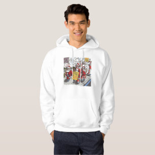 Witte hoodie met capuchon van Santa Strike