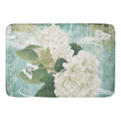 Witte hortensia badmat (Voorkant)