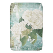 Witte hortensia badmat (Voorkant Verticaal)
