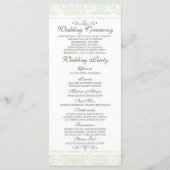  witte hortensia huwelijksceremonie programma (Achterkant)