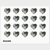 Witte Hortensia Save the Date Hart Sticker (Vel)