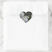 Witte Hortensia Save the Date Hart Sticker (Tas)