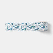 Witte hortensia waterverf lint (Voorkant)
