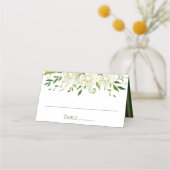 Witte Hortensia's Bloemige Aquarel Bruiloft (Voorkant)