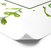 Witte Hortensia's Proefdiner Teken Poster (Hoek)