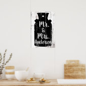 Witte hout Rustige melk Jug Home Wall Art Poster (Keuken)