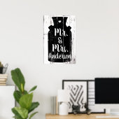 Witte hout Rustige melk Jug Home Wall Art Poster (Thuiskantoor)