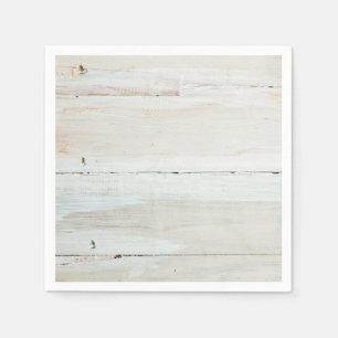 Witte houtbewerkte Barn Wood White Servet