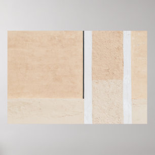 Witte houten glasplaten poster