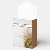 Witte Houten Herfst Bloemen Bruiloft Favor Box Bedankdoosjes (Geopend)