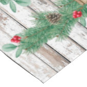  witte houten ster kerst tafelkleed (Gekanteld)