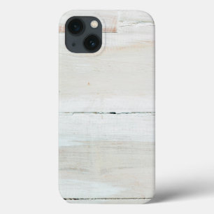 Witte houtkorrel iPhone 13 hoesje