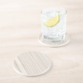 Witte houtkorrel zandsteen onderzetter (Zijkant)