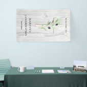 Witte houtkruisbevestigingspanner spandoek (Beurs)