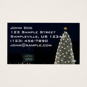 Witte Huis en Nationale Kerstfeestdag rond de bome Visitekaartje