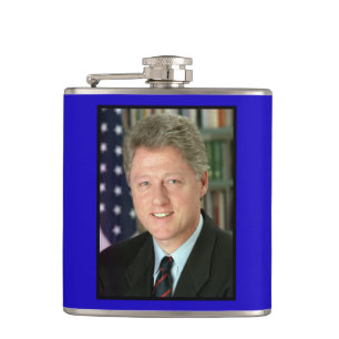 Witte Huis-foto van president Bill Clinton Heupfles
