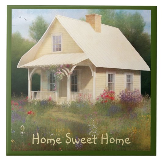 Witte Huis Housewarming Tegeltje (Voorkant)