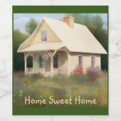 Witte Huis Housewarming Wijn Etiket (Enkel label)