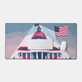 Witte Huis illustratie Bureaumat (Keyboard & Muis)