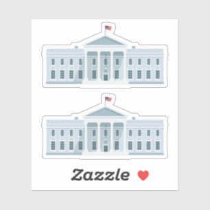 Witte Huis in Amerika Designer Sticker
