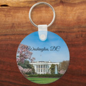 Witte Huis in het voorjaar Sleutelhanger (Voorkant)
