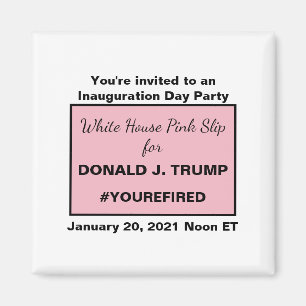 Witte Huis Pink Slip voor Trump Ides of Trump Magneet