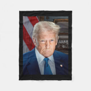 Witte Huis-portret Donald J Trump 2025 Fleece Deken