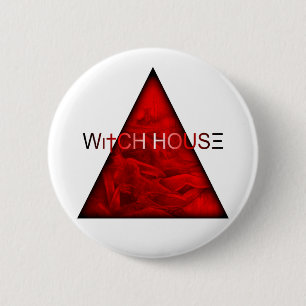 Witte Huis Ronde Button 5,7 Cm