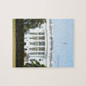 Witte Huis van de stad Legpuzzel (Horizontaal)