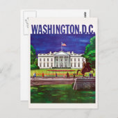  Witte Huis Washington DC-reizen Briefkaart (Voorkant / Achterkant)