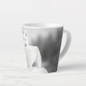 Witte Husky Latte Mok (Rechterhoek)
