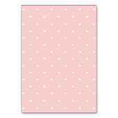 Witte Hydrangea Roze Lint DIY Tent Place Card Kaart (Achterkant)
