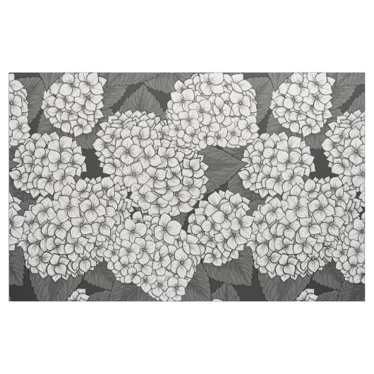 Witte hydrangea stof (Fat Quarter)