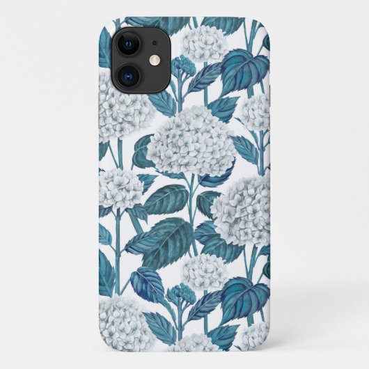 Witte hydrangea waterverf Case-Mate iPhone case (Achterkant)