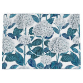 Witte hydrangea waterverf groot cadeauzakje (Voorkant)