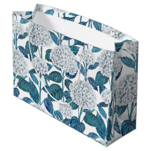 Witte hydrangea waterverf groot cadeauzakje